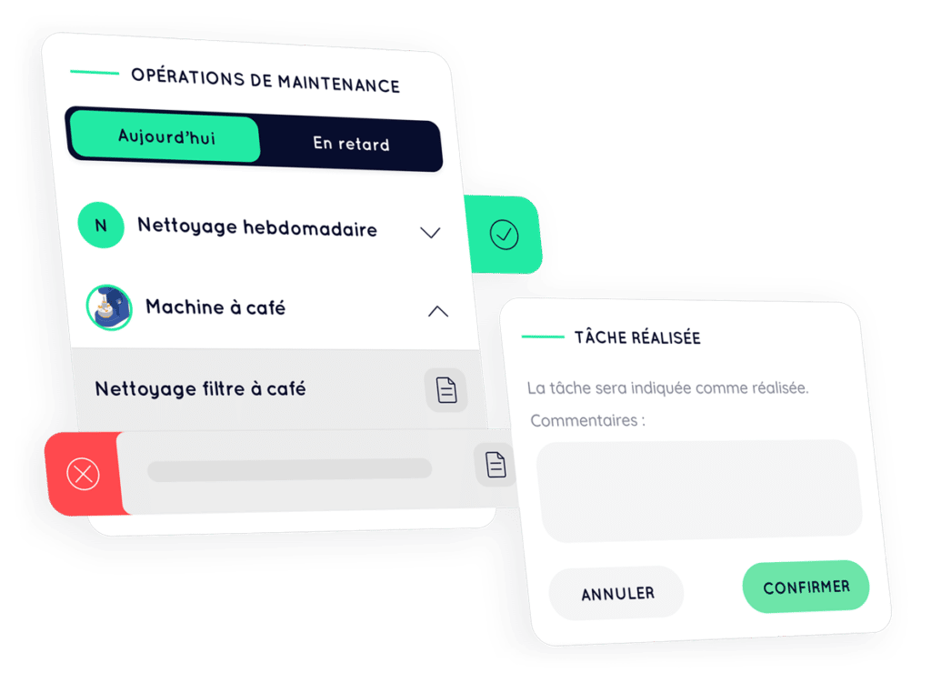 Gestion des tâches de maintenance | Gabi Assistant