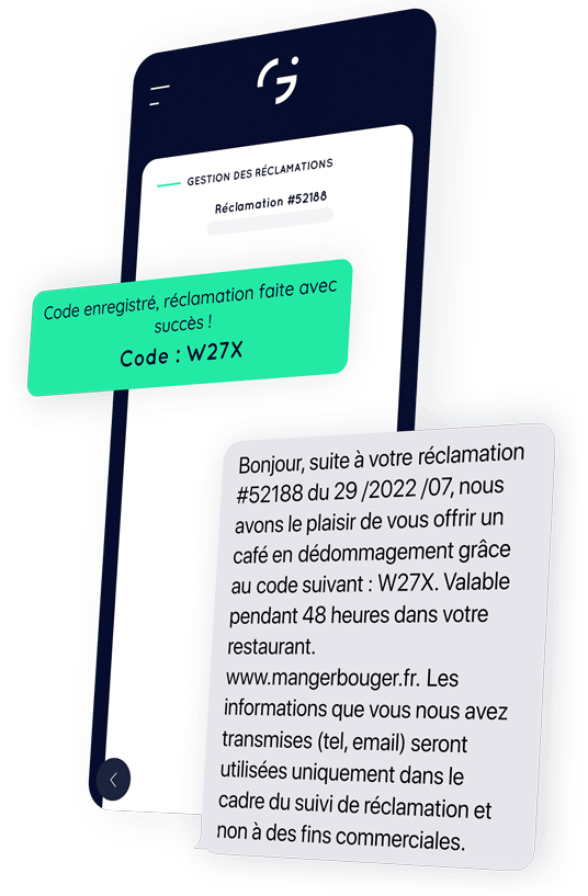 Gestion de la réclamation client par SMS | Gabi Assistant